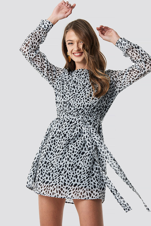 NA-KD Dalmation Spots Print Dress dotted