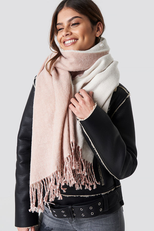 Luisa Lion x NA-KD Two Toned Scarf - Halsdukar & Sjalar