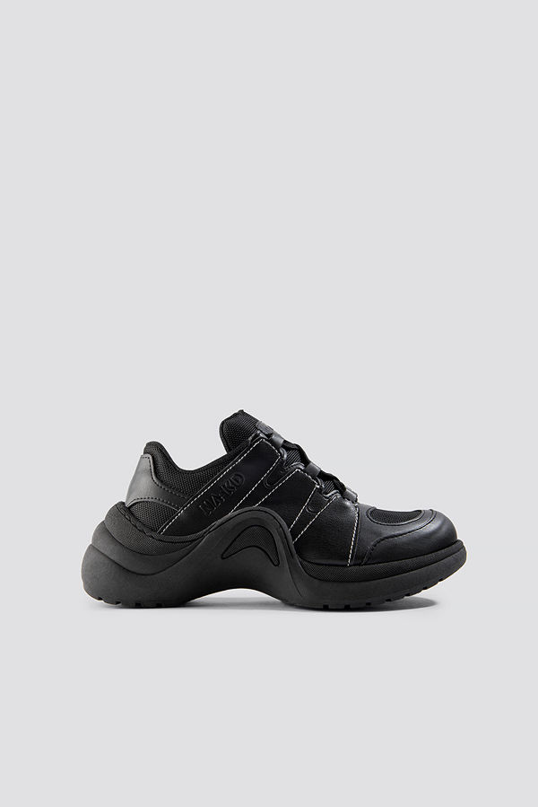 NA-KD Shoes Wave Sole Trainers svart