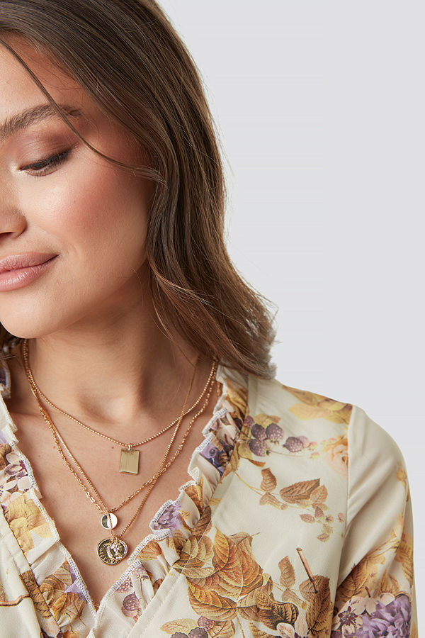 NA-KD Accessories smycke Mixed Pendant Necklace guld