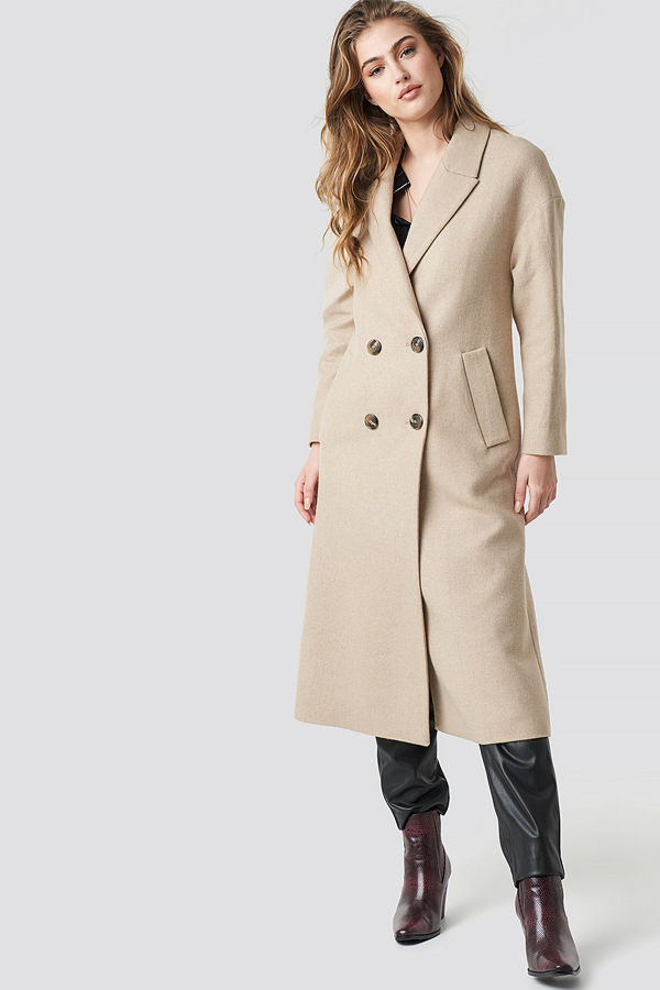 Mango Picasso Coat beige