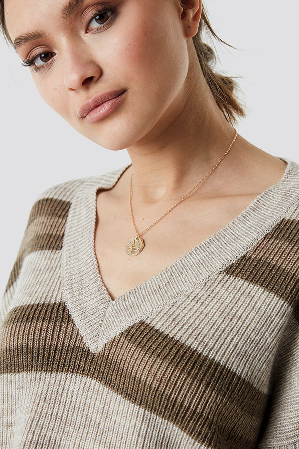 NA-KD Accessories smycke Structured Zodiac Virgo Necklace guld