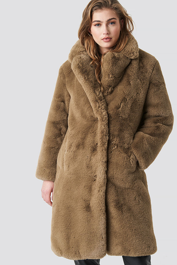 Mango Chilly Coat brun beige