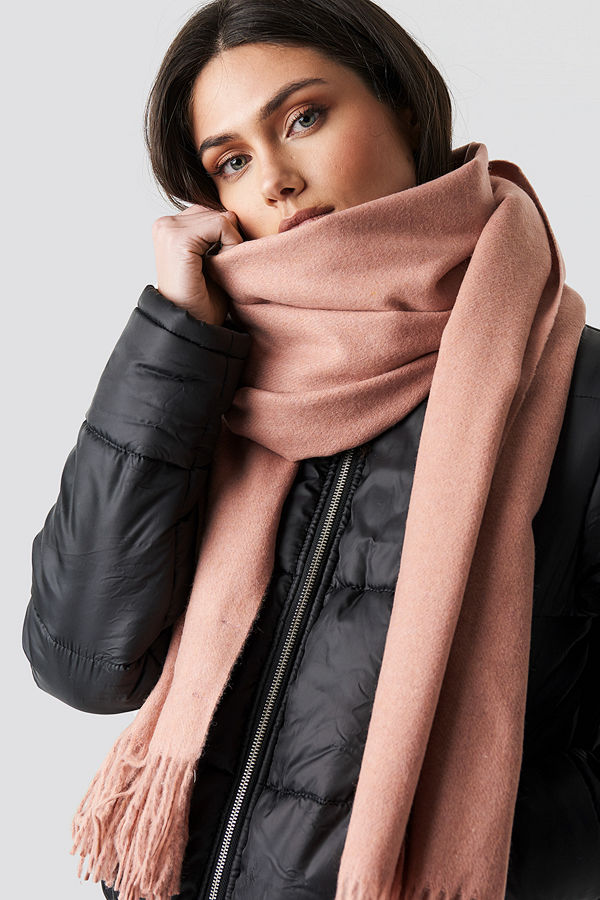NA-KD Accessories Light Wool Blend Scarf - Halsdukar & Sjalar