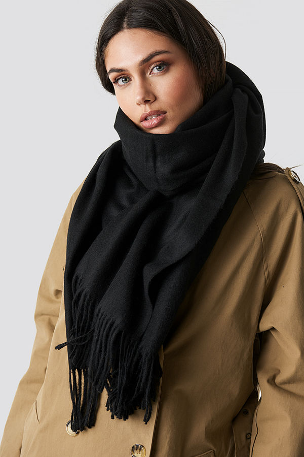 NA-KD Accessories Light Wool Blend Scarf - Halsdukar & Sjalar