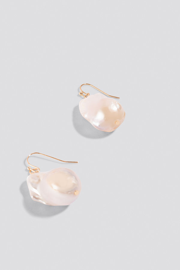 NA-KD Boho Oversized Fresh Water Pearls Earrings - Smycken