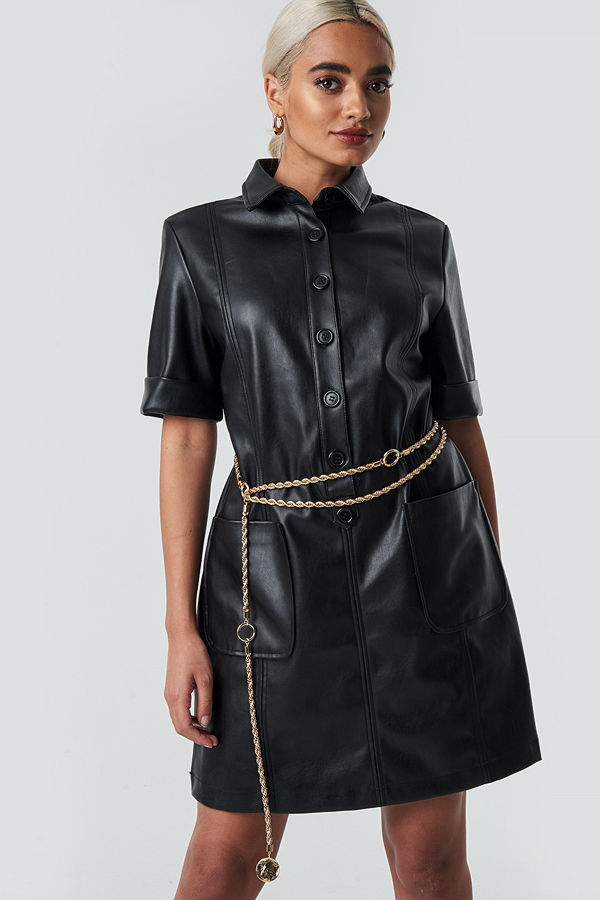 NA-KD Accessories Layered Cordon Belt guld