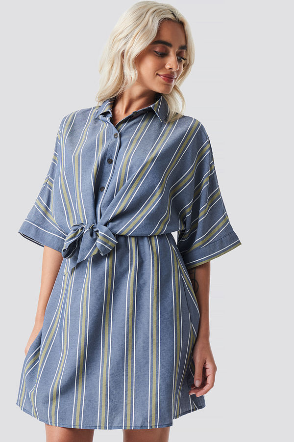 Mango Rafiki Dress blå