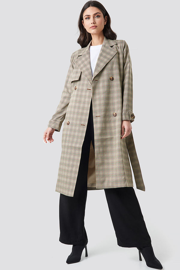 Moves Dassi Coat grön beige