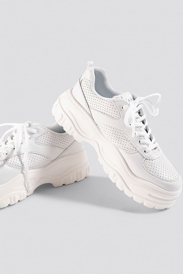 NA-KD Shoes Profile Sole Sneakers vit