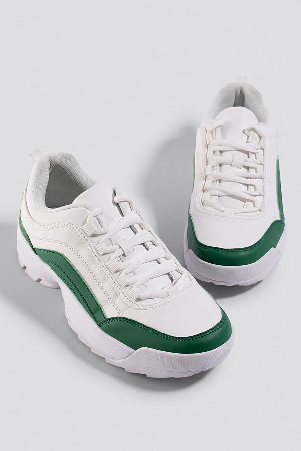 Astrid Olsen x NA-KD Contrast Sneaker vit