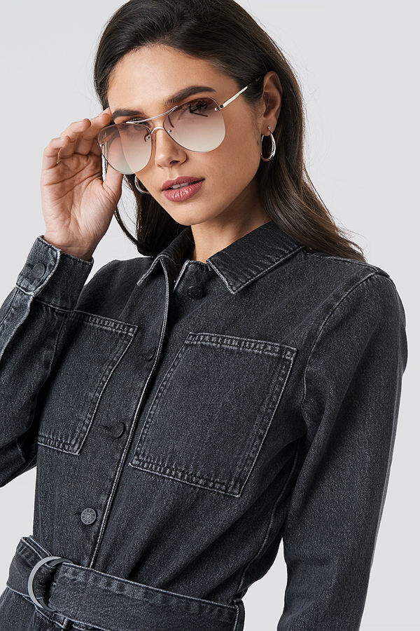 Le Specs Fortifeyed rosa guld