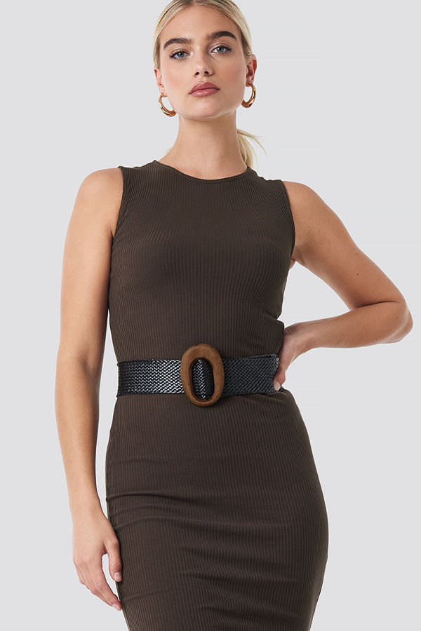 Mango Oval Belt svart