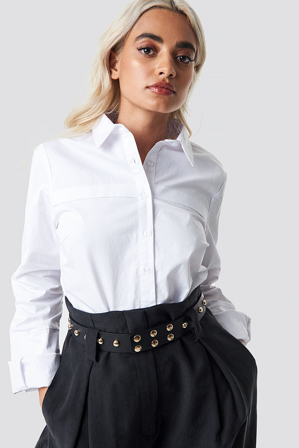 NA-KD Accessories Studded Waist belt svart