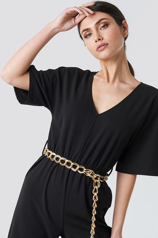 NA-KD Accessories Chain Belt guld