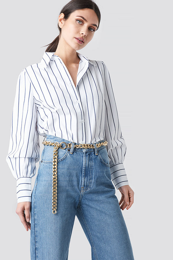 NA-KD Accessories Chain Belt guld