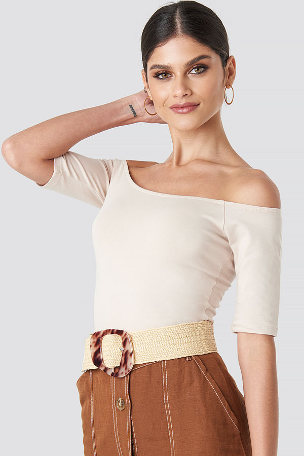 Mango Dalmata Belt beige