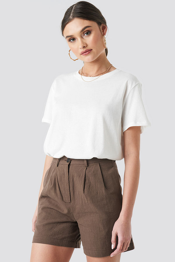 NA-KD Trend Safari Oversized Tee vit