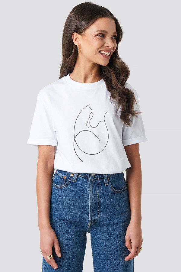 Faces I Don't Know x NA-KD Bodies Tee vit