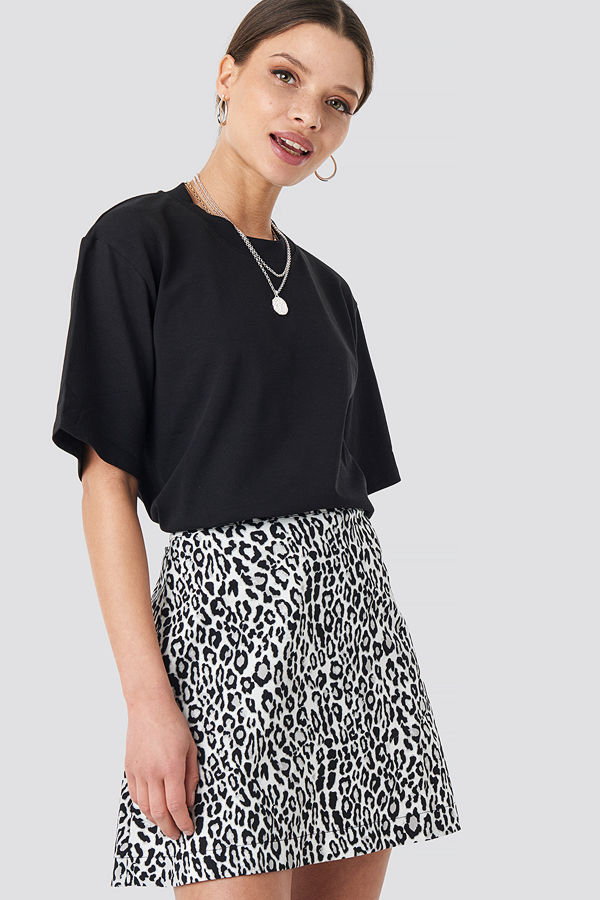 NA-KD Leopard Print Mini Skirt multicolor