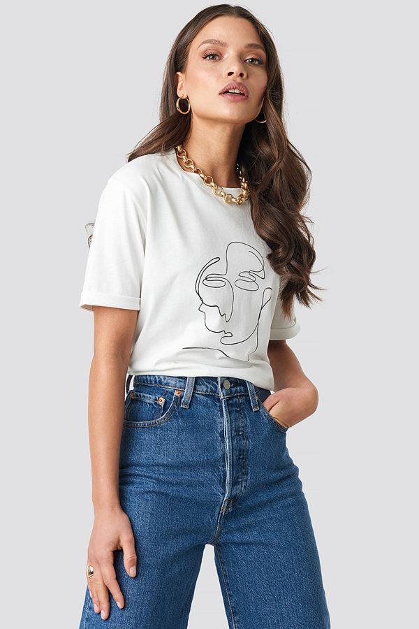 Faces I Don't Know x NA-KD Faces Tee vit