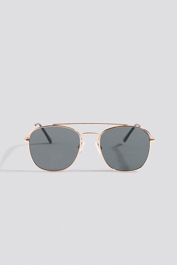 NA-KD Accessories Squared Pilot Sunglasses svart