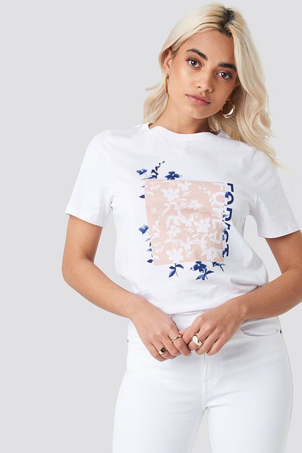 NA-KD Forest T-shirt vit