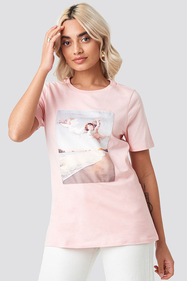 NA-KD Angels T-shirt rosa