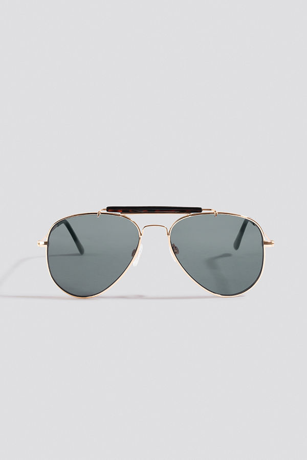 NA-KD Accessories Top Bridge Pilot Sunglasses svart