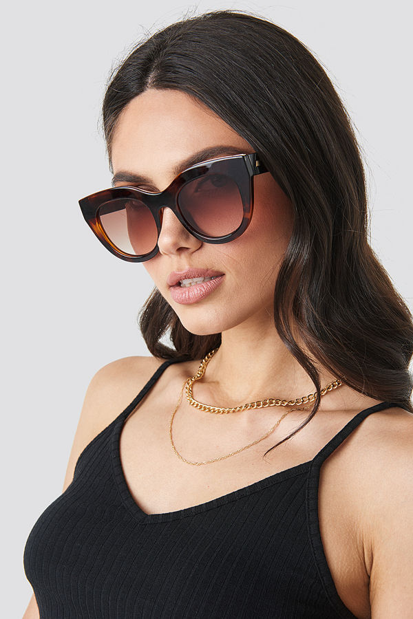 Le Specs Air Heart Toffee brun