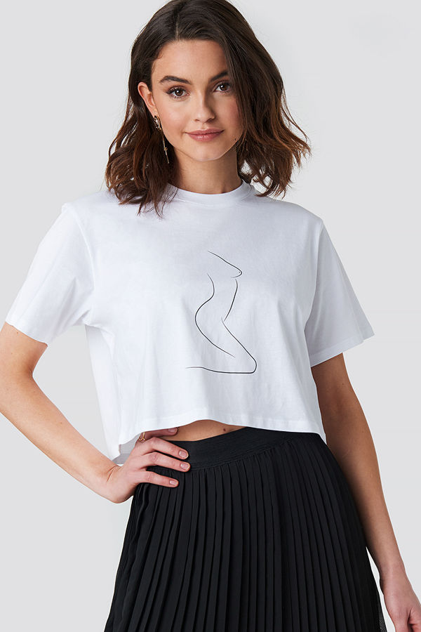 NA-KD Life Study T-shirt vit