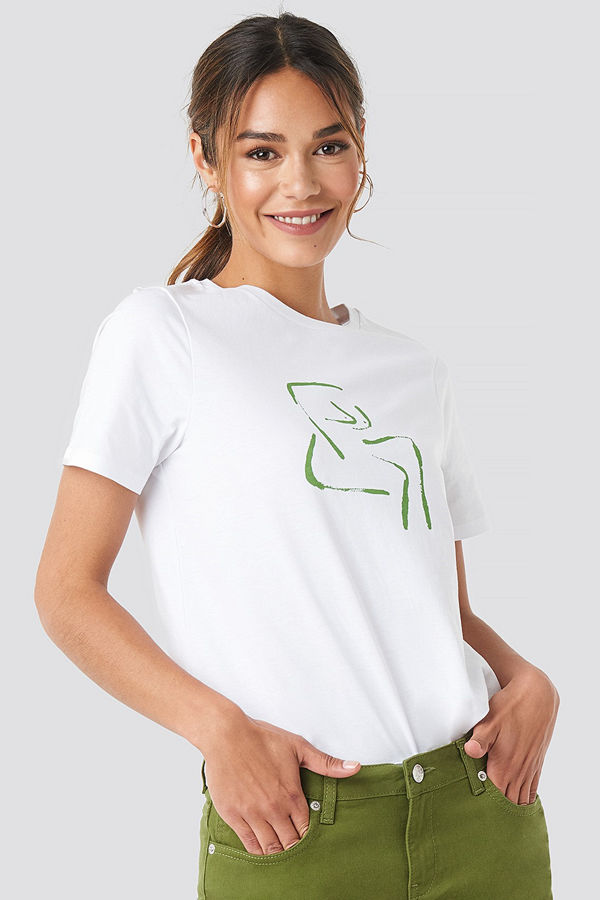 NA-KD Female Form T-shirt vit