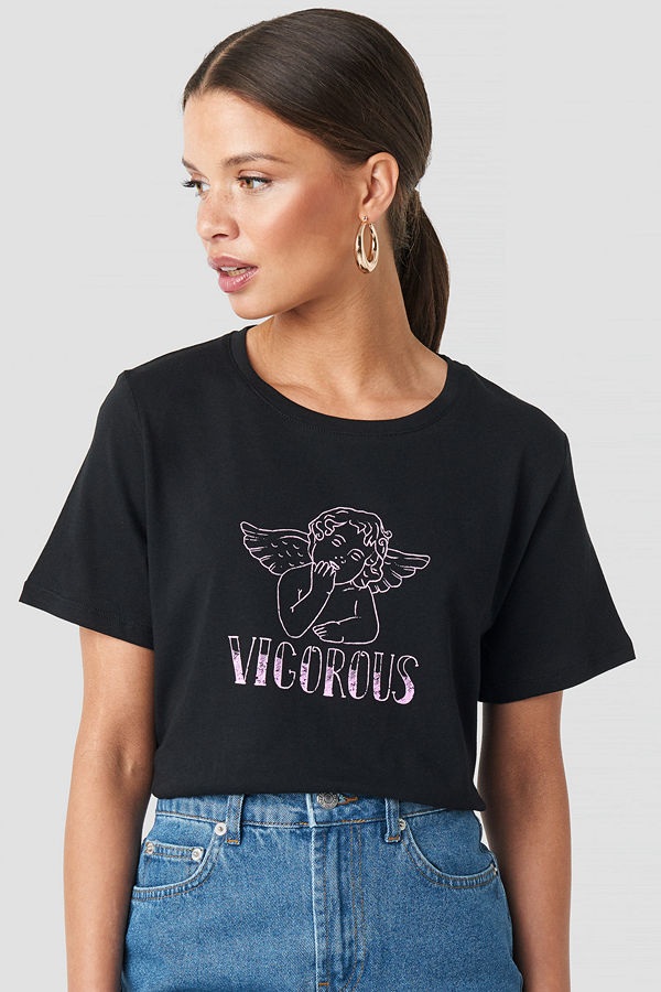 NA-KD Vigorous Tee svart