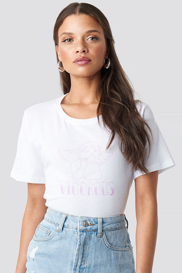 NA-KD Vigorous Tee rosa