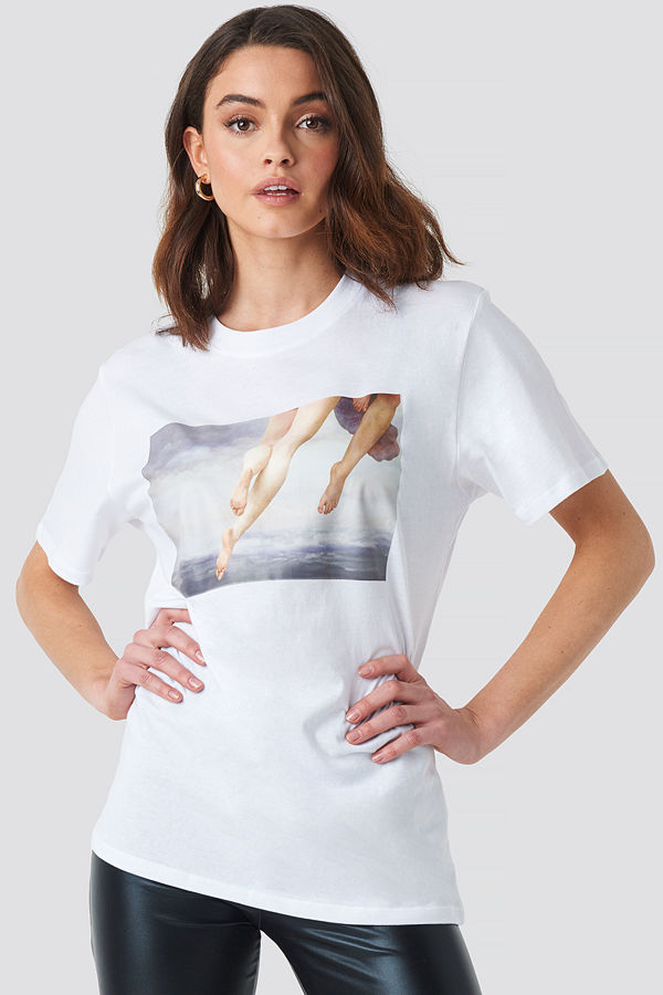 NA-KD Trend Flying Legs Tee vit