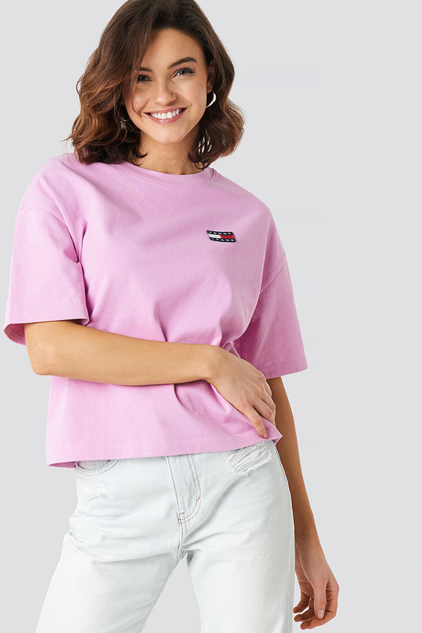 Tommy Jeans Tommy Jeans Badge Tee rosa
