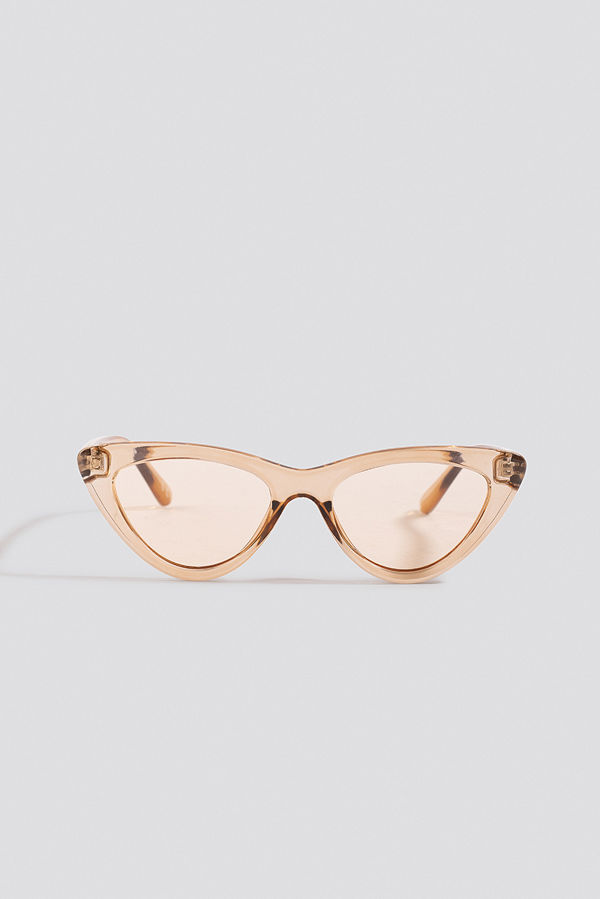 NA-KD Accessories Rounded Cat Eye Sunglasses brun