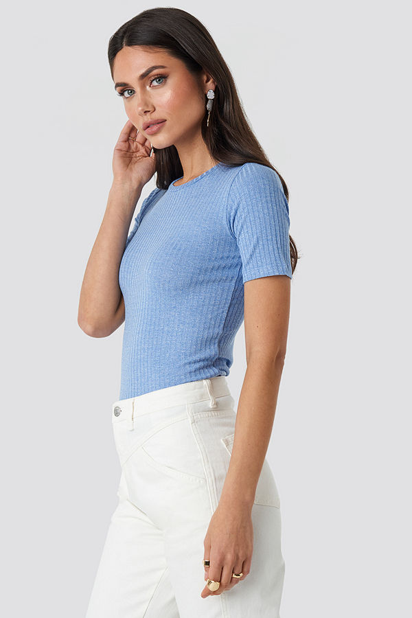 Sisters Point Pro-Short Sleeve Top blå