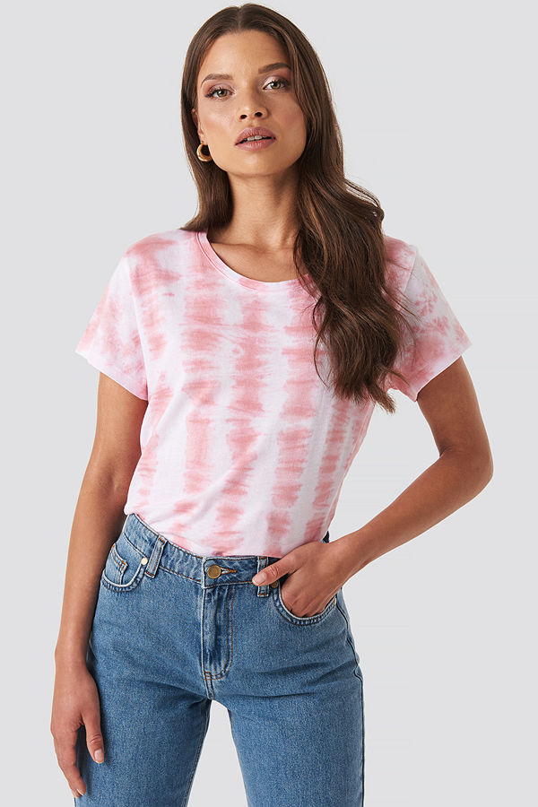 XLE the Label Mike Tie Dye Tee rosa