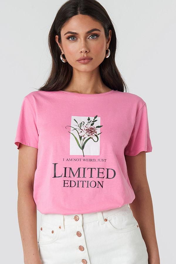 Trendyol Milla Flower Tee rosa