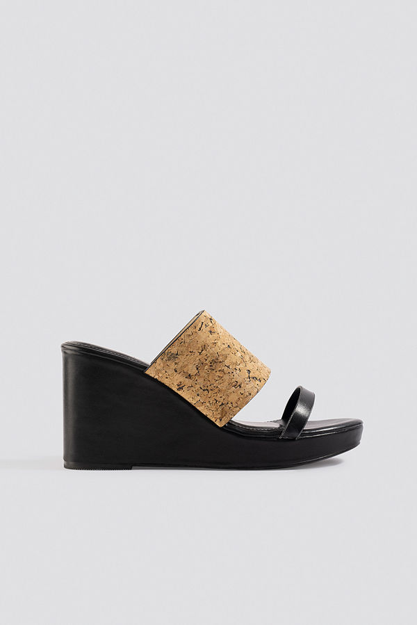 XLE the Label Kristin Cork Wedge svart