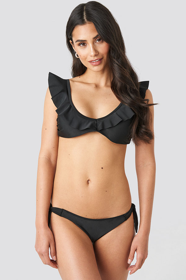 Hot Anatomy Tie Side Brazilian Panty svart