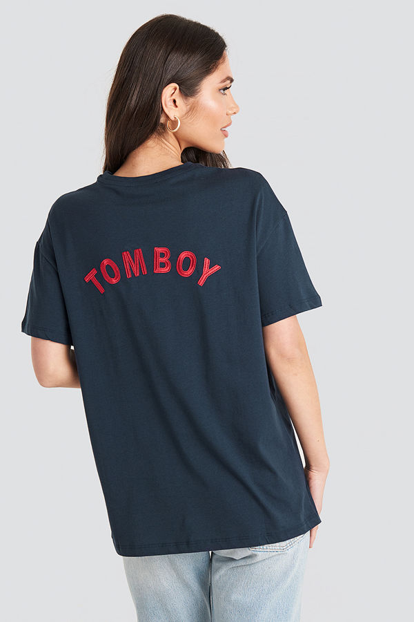 Trendyol Tomboy Tee blå