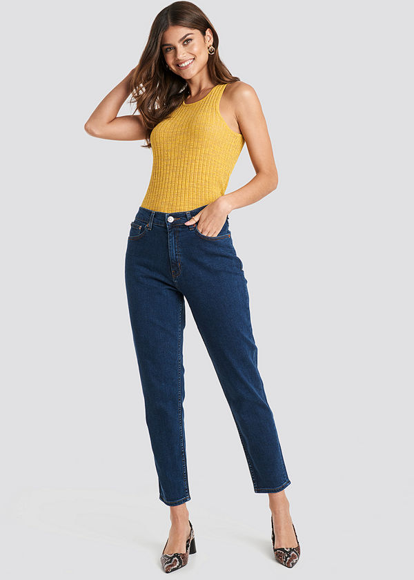 Mango Mom Jeans blå