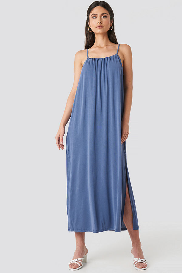 Mango Cubi Dress blå