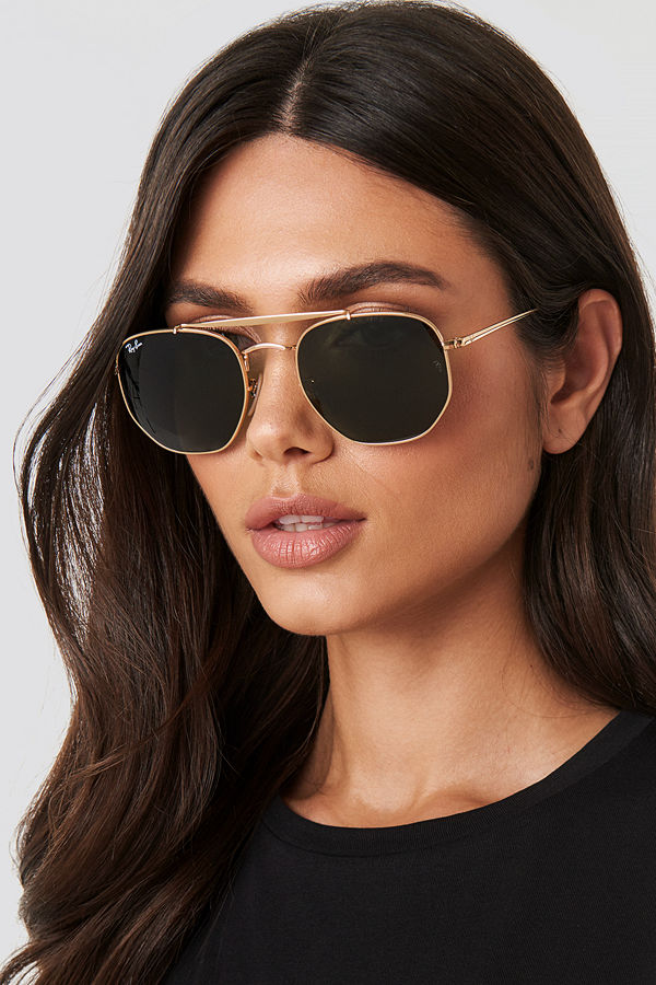 Ray-Ban The Marshal grön guld