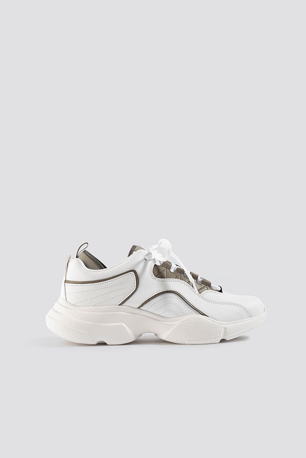 NA-KD Shoes Loop Lacing Trainers vit