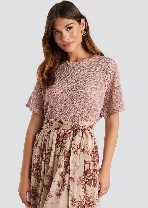 Mango Rous T-shirt rosa