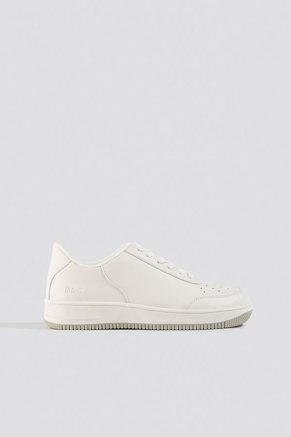 NA-KD Shoes Basic Sneakers vit