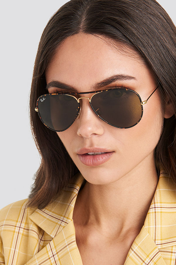 Ray-Ban Aviator Full Color grön guld